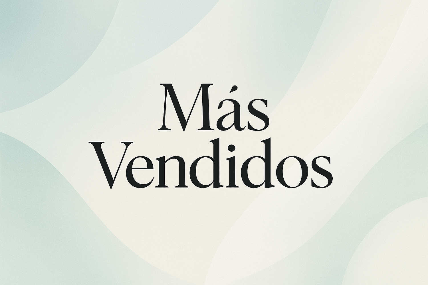 Productos más vendidos