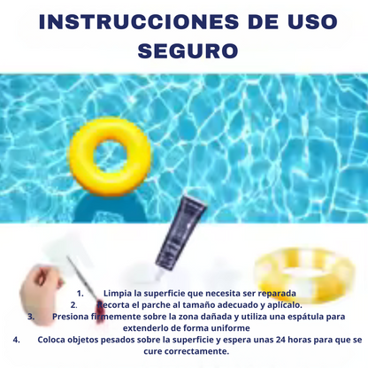 Kit de Reparación Profesional para Piscinas, Colchonetas e Hinchables de PVC