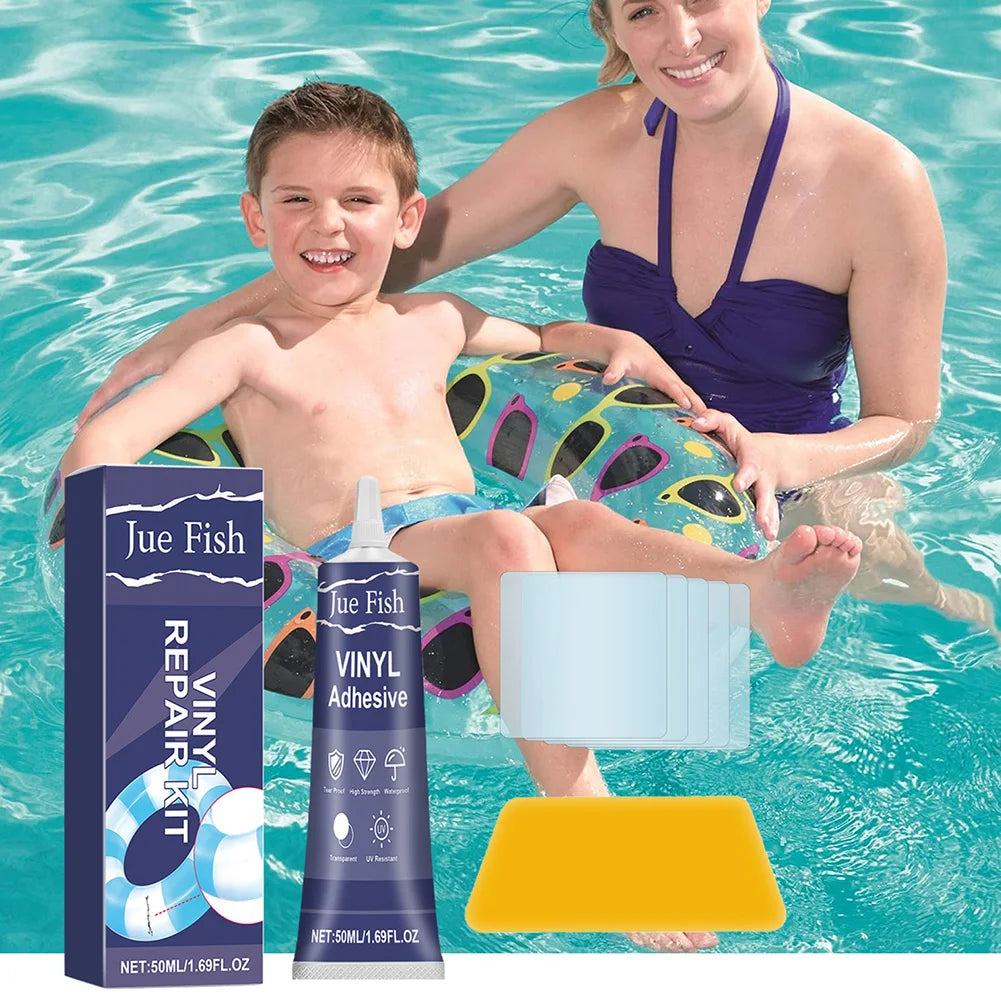 Kit de Reparación Profesional para Piscinas, Colchonetas e Hinchables de PVC