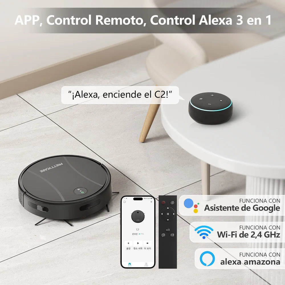 PrettyCare C2- Robot de Limpieza Inteligente